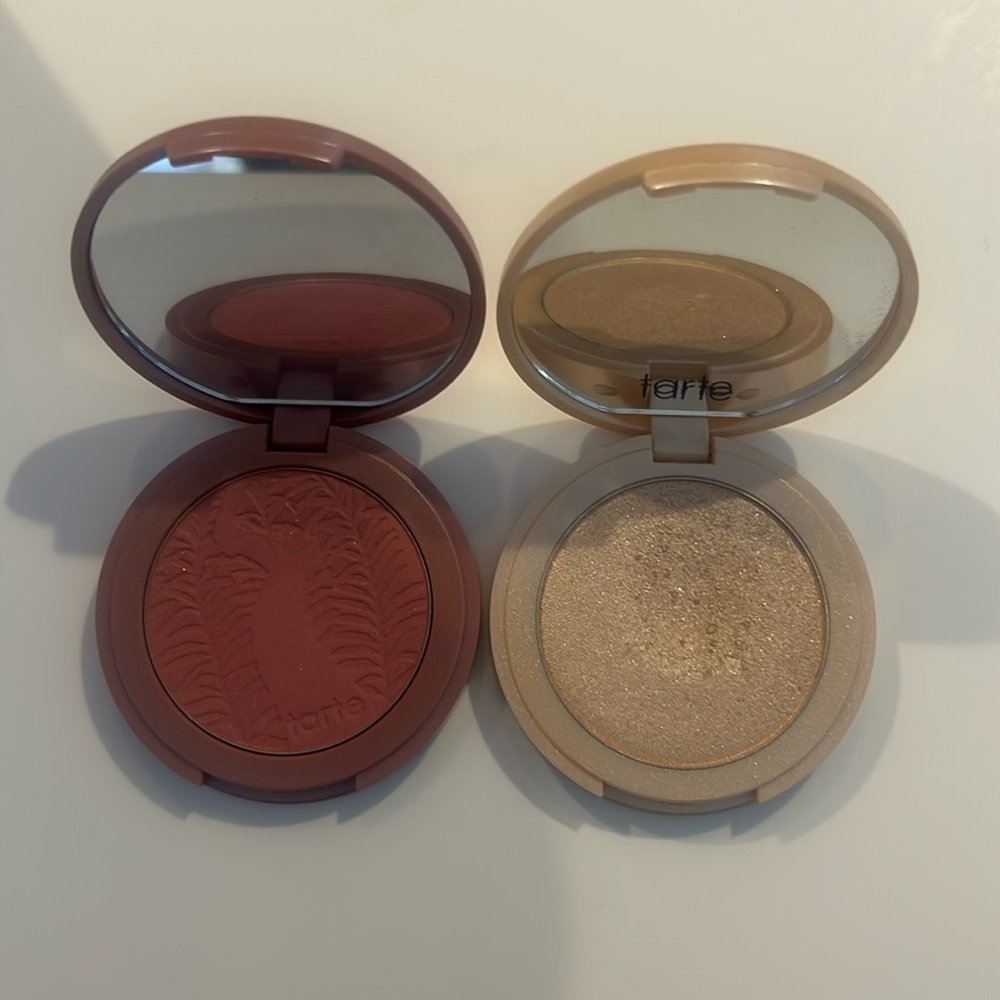 tarte blush and highlighter